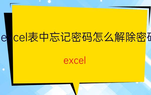 excel表中忘记密码怎么解除密码 excel protect sheet忘记密码？